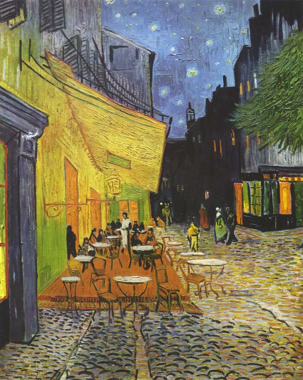 Café Terrace at Night by Vincent van Gogh, 1888