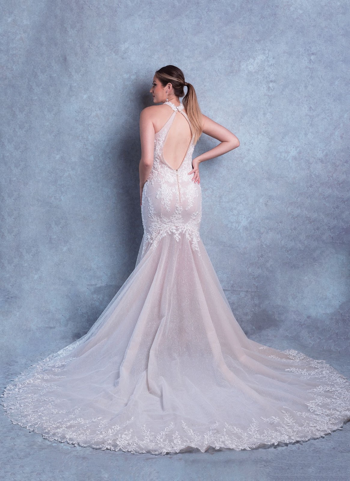 Versailles Atelier blush wedding dress