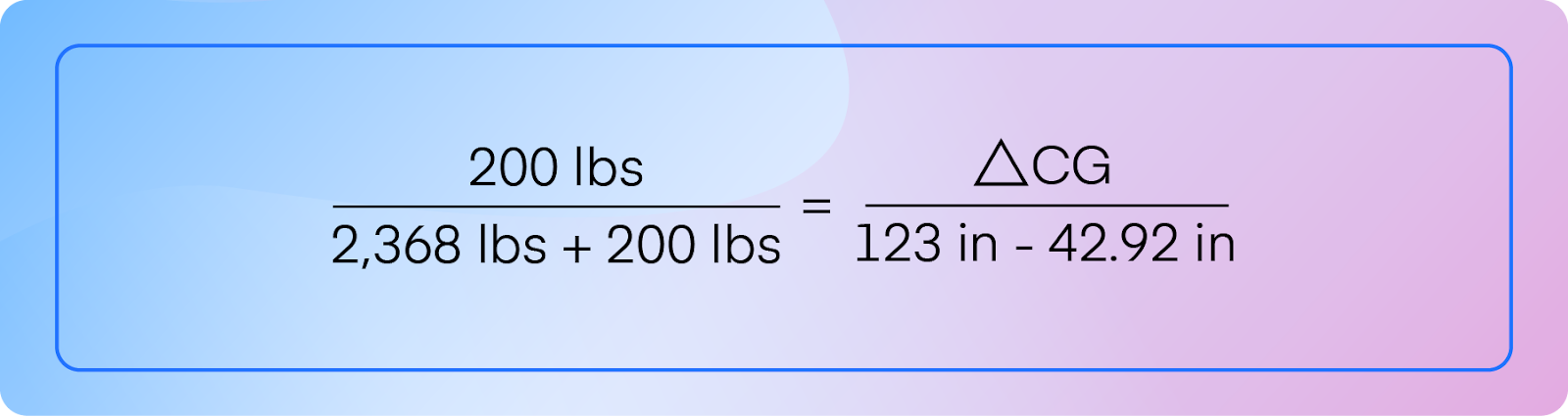 Calculating weight added formula, part 1.