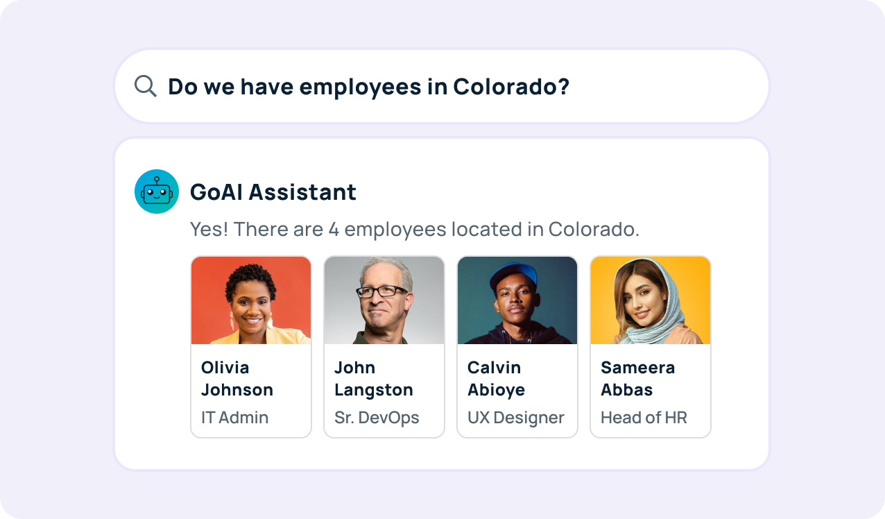 GoProfiles GoAI Assistant for employee engageement committees 