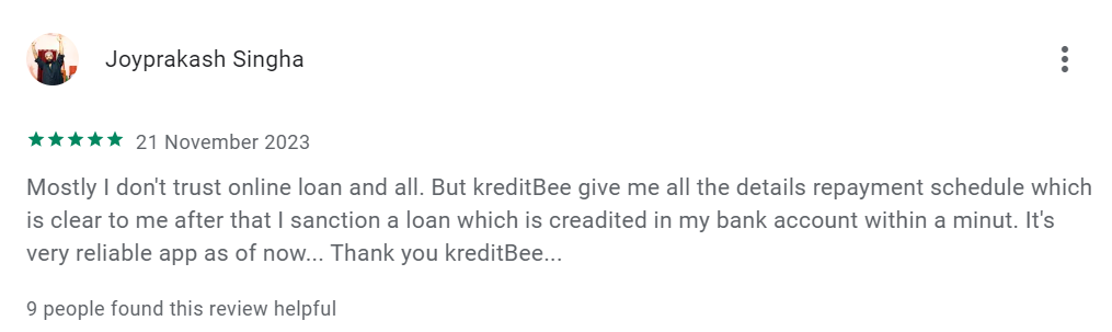 KreditBee Customer Reviews