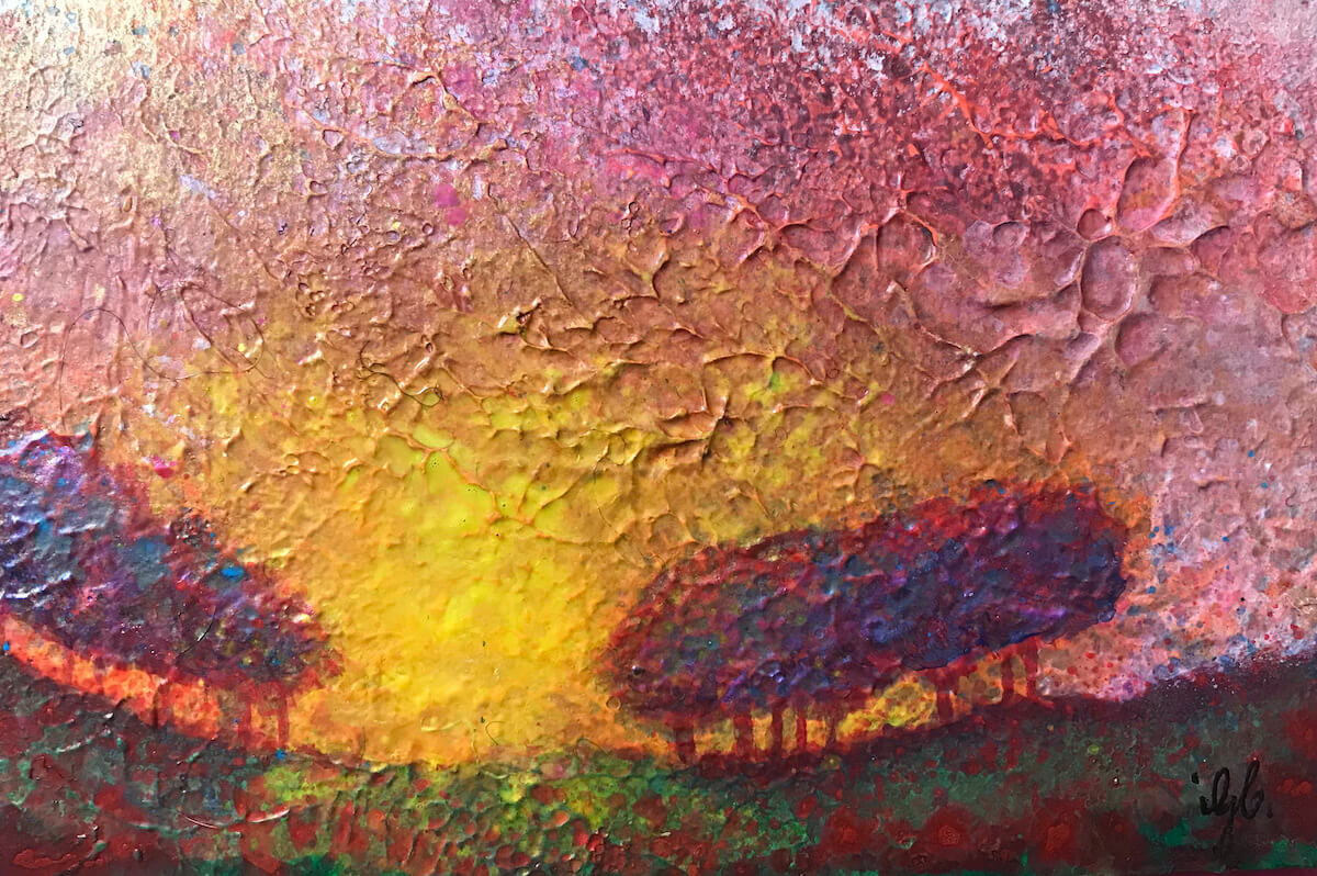 "For me connecting with nature settles me deeply." Art by Gaelle Chassery