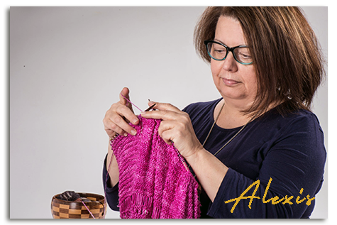 Alexis Mantione - owner of My Two Ladies® Knitting