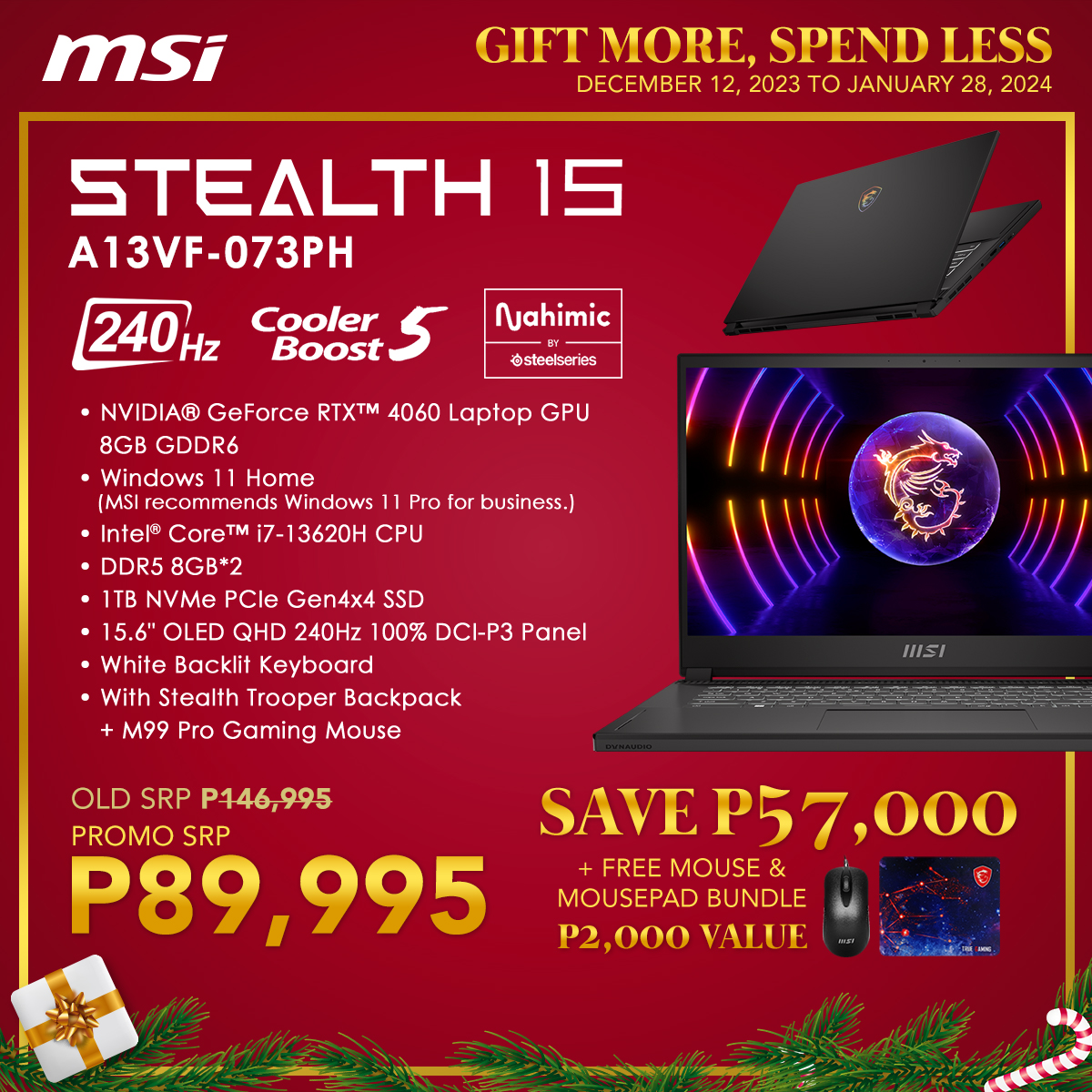 MSI Stealth 15 - Holiday Price