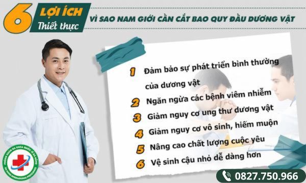 Lợi ích khi cắt bao quy đầu