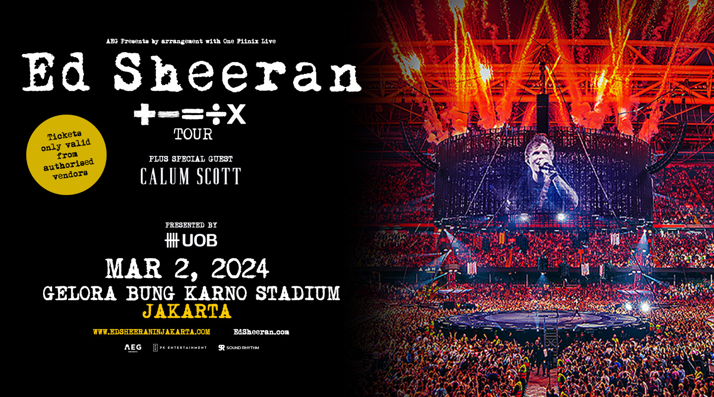 jadwal konser 2024 ED SHEERAN: MATHEMATICS TOUR 