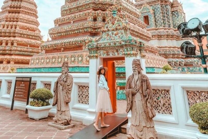 Check- in tại chùa wat pho 