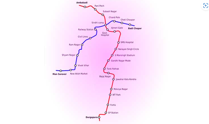 jaipur metro route map