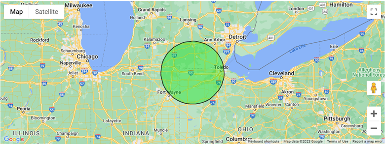 A map with a green circle

Description automatically generated