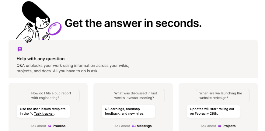 Notion AI: Get the answer in seconds