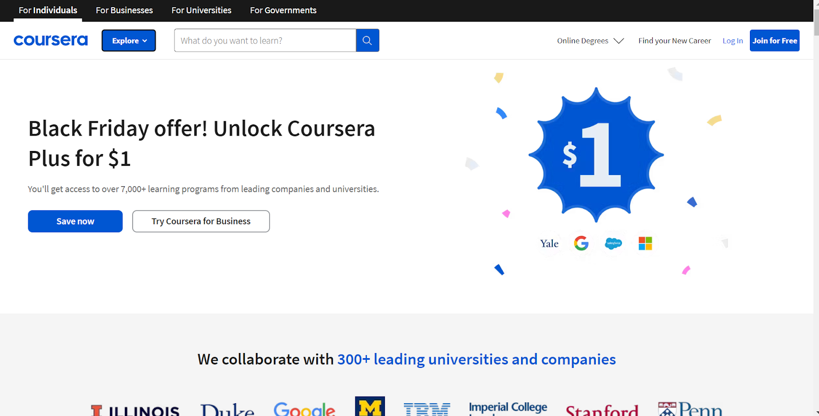 Coursera Plus Black Friday 