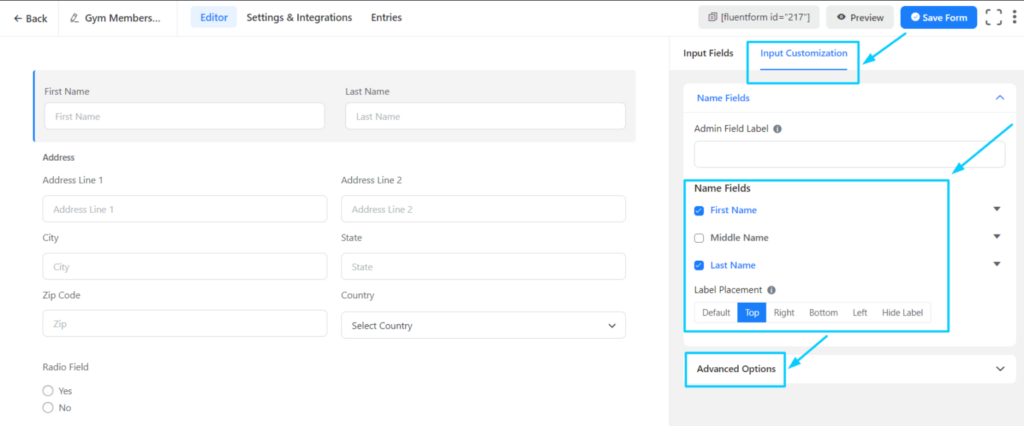 creating christmas party booking form