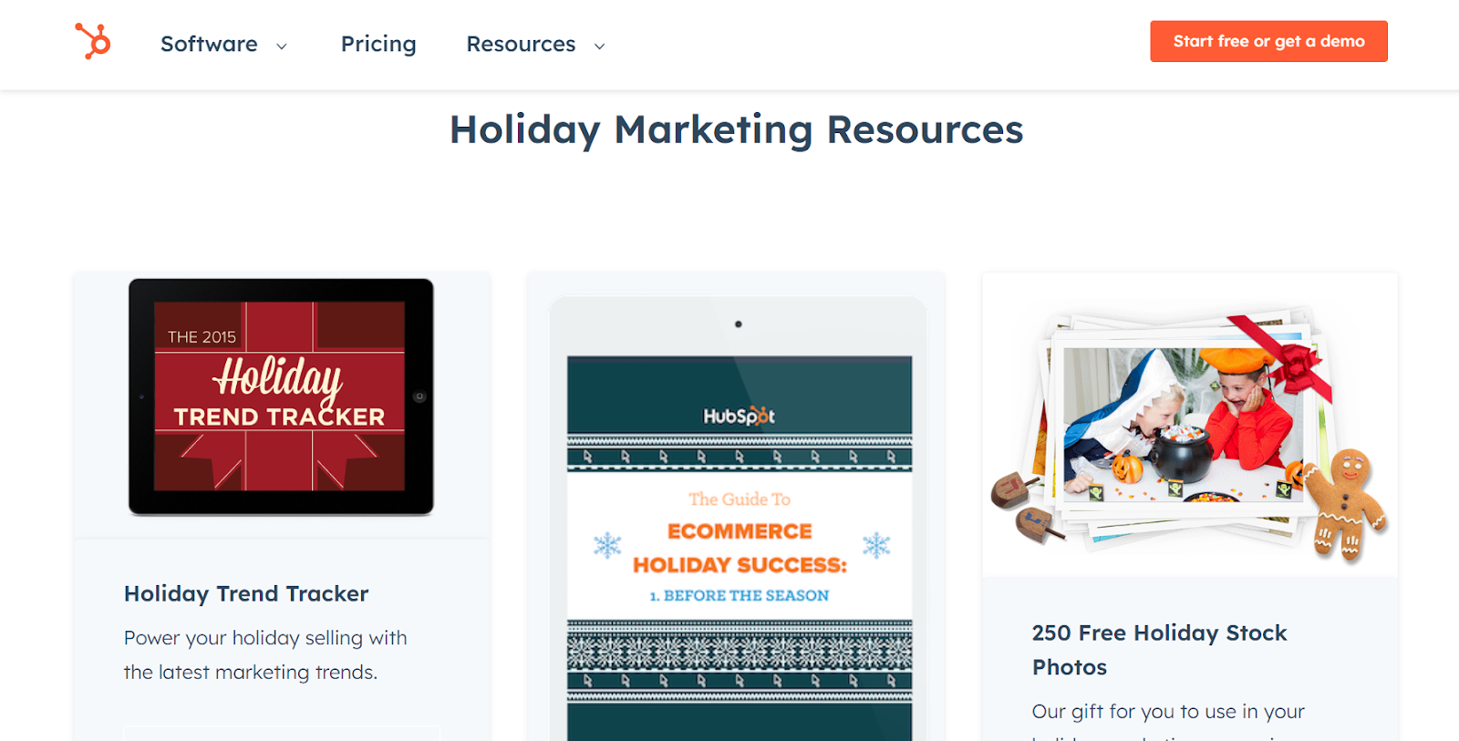 Hubspot holiday marketing guides