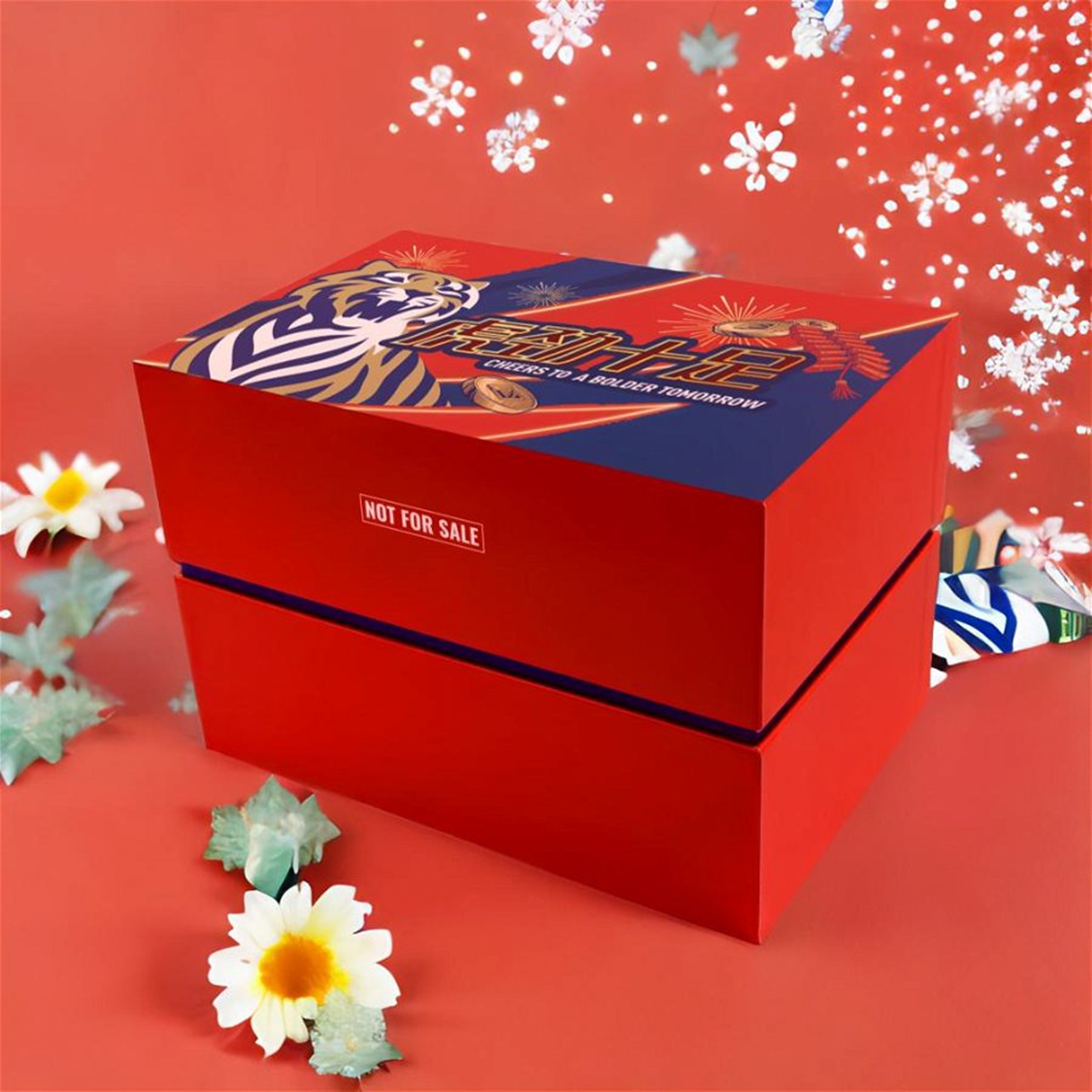 Tiger Chinese New Year Mahjong Set - Packaging Gift Box
