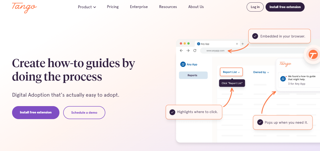 Tango: Create how-to guides by doing the process