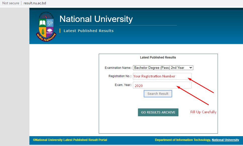 NU Degree 2nd Year Result 2024
