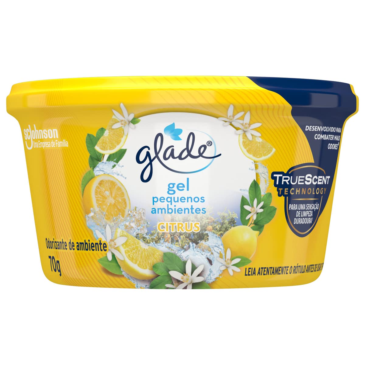 Desodorizador Gel Pequenos Ambientes Citrus 70 g, Glade