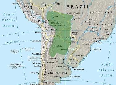 A map of south america with a green area

Description automatically generated