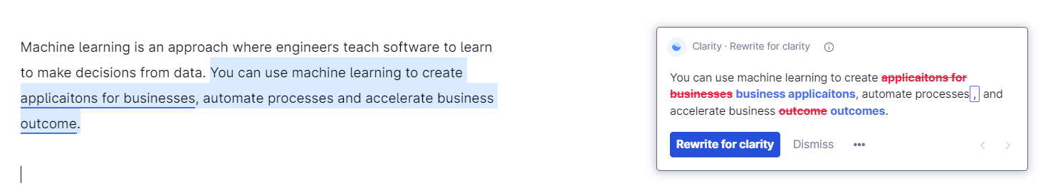 Grammarly clarity