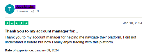 Visit Trustpilot for more reviews about this reliable broker