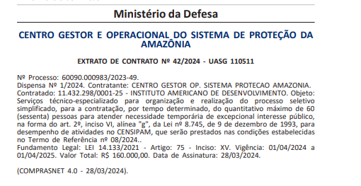 Processo Seletivo (PSS) para o Censipam tem banca definida!