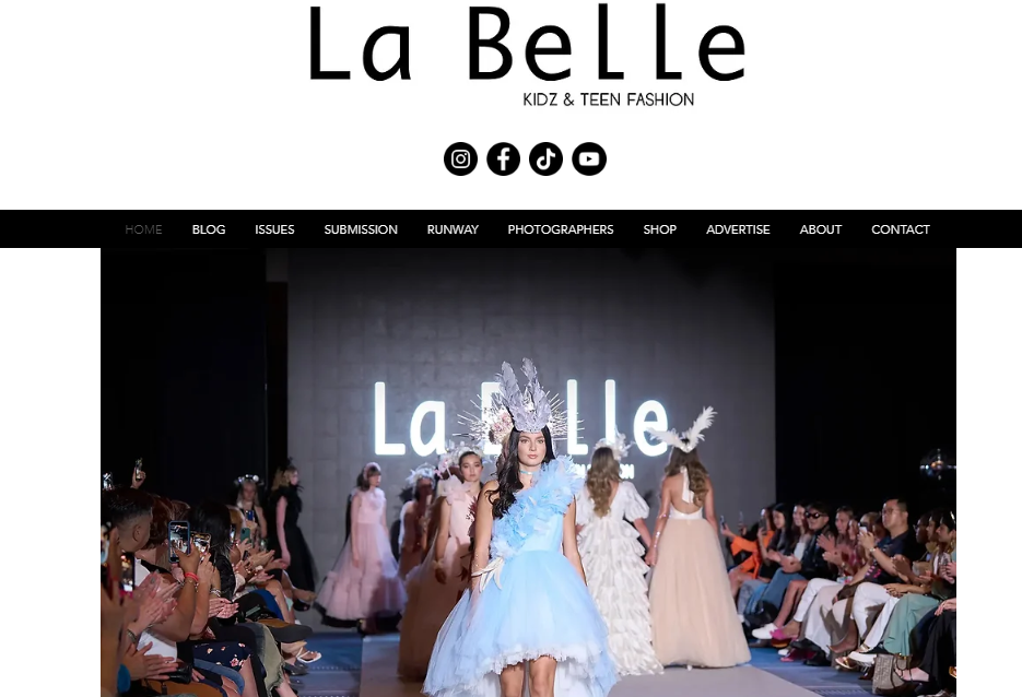 Front Page of The Blog La Belle Magazine