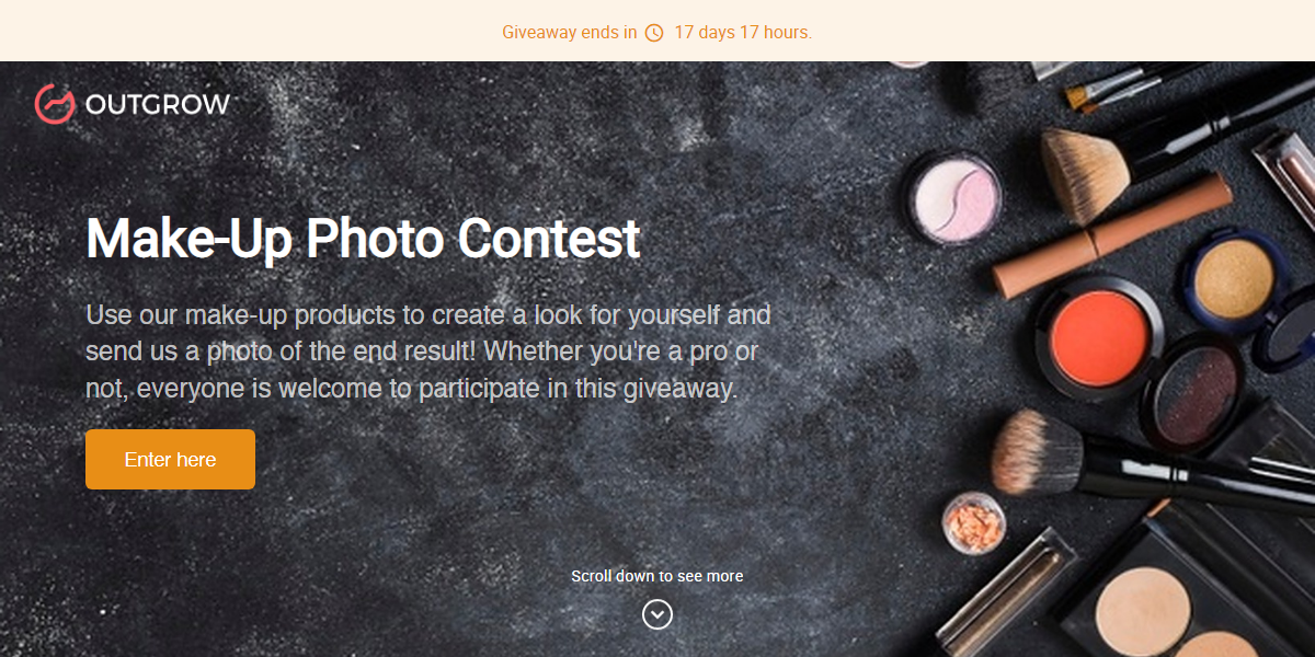 Makeup Photo Contest by Outgrow