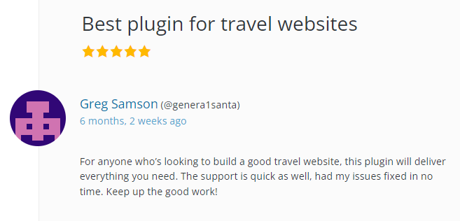 WP Travel reviews: Best Travel Booking Plugin WordPress