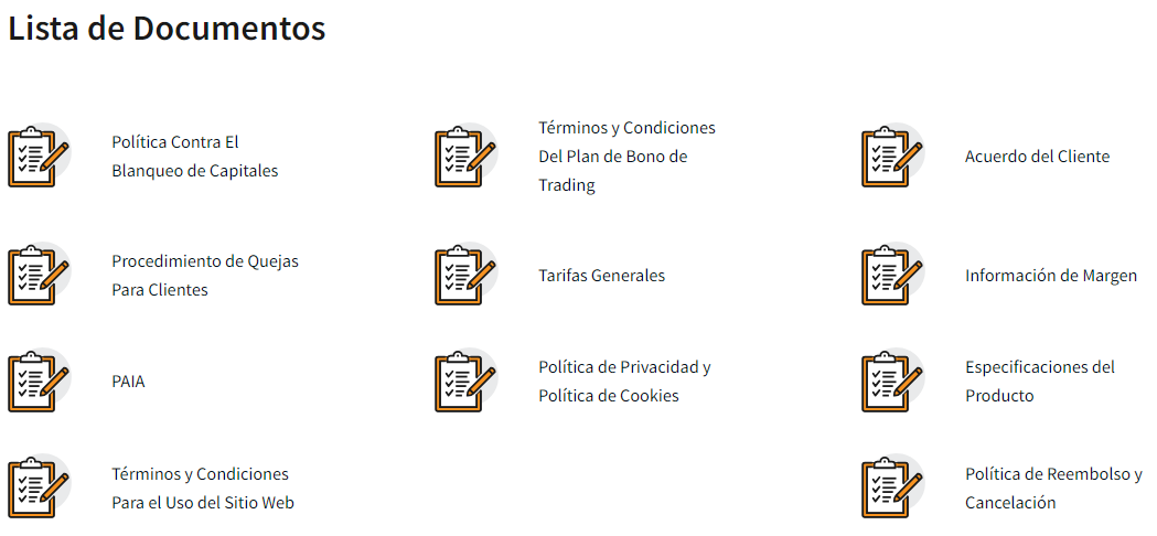 Documentos Legales de FXNovus