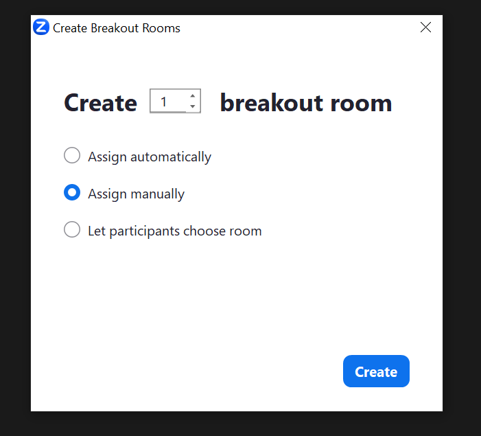 How to creare Zoom breakout rooms