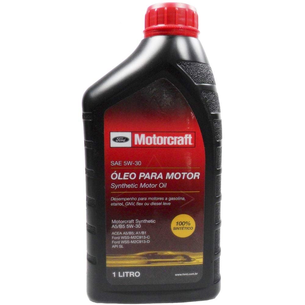 Óleo De Motor 5w30 Motorcraft Ford Api SL A5/B5 Sintético 1Lt