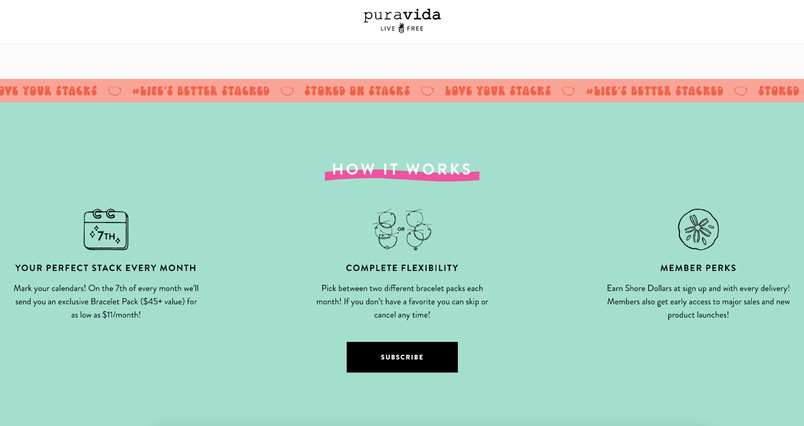 Pura Vida membership program