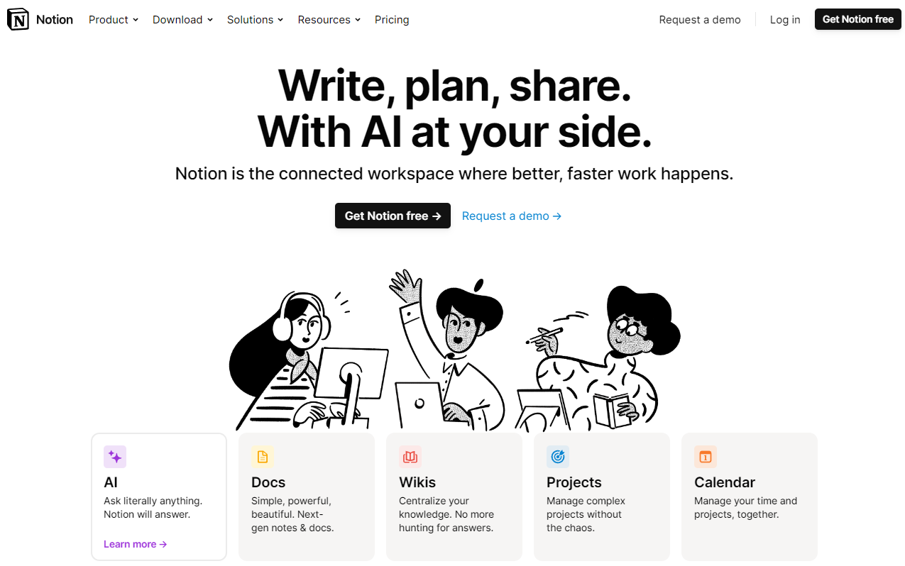 Notion: Write, plan, share. With AI at your side