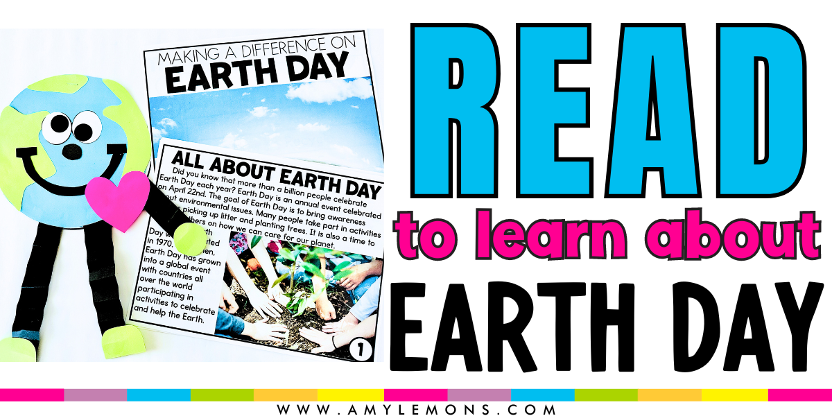 Earth Day informational text and Earth craft