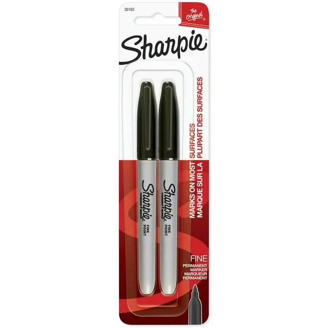 2 pack of thin sharpies
