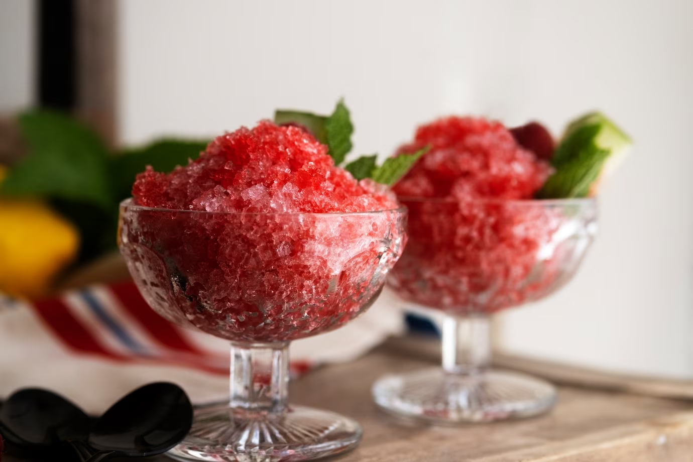 Sorbetto di rambutan e limone