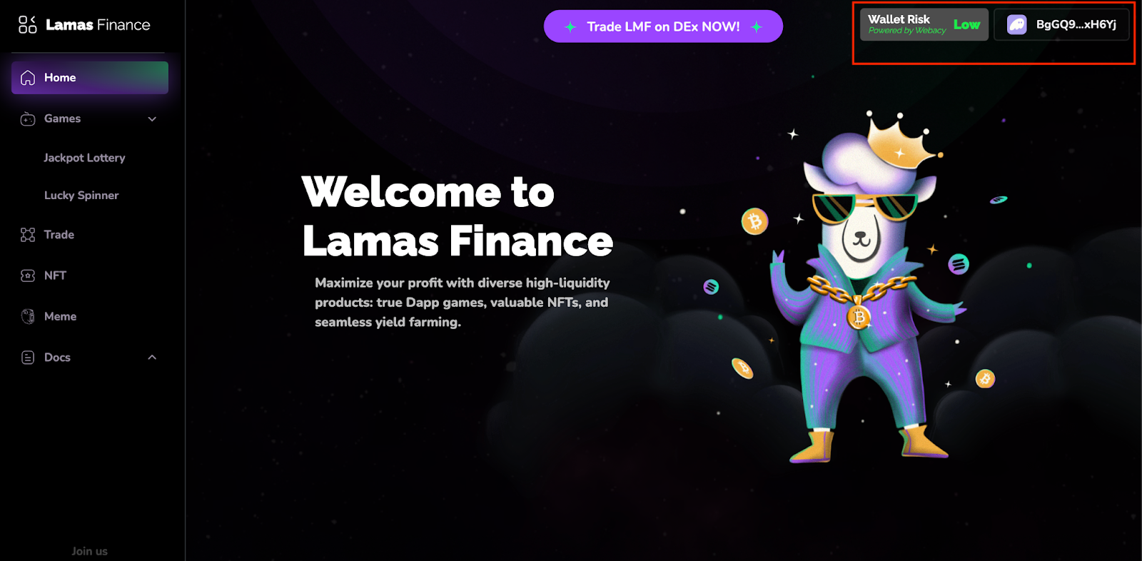 Lamas Finance Upgrades its Safety with Webacy
