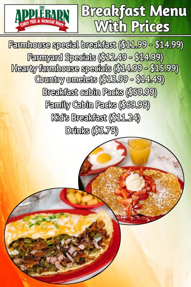 Apple Barn Breakfast Menu With Prices