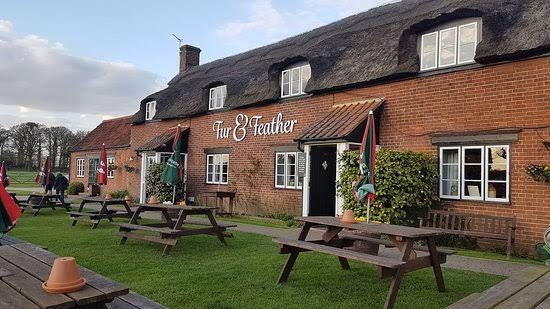 The fur & feather is a famous restaurant on the norfolk broads. If you want real luxury, I would recommend impressing by adding this to your day trip
