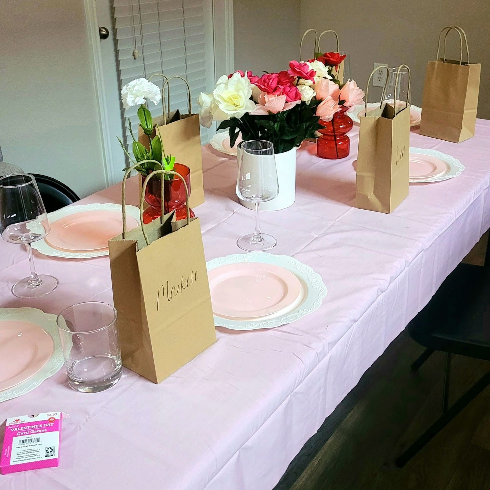 Tablescape for hosting a girl's night