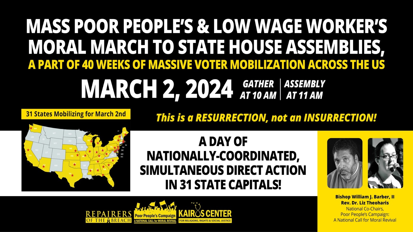 Join the Indiana Poor People’s Campaign: A National Call for Moral Revival on Saturday, March 2, 2024