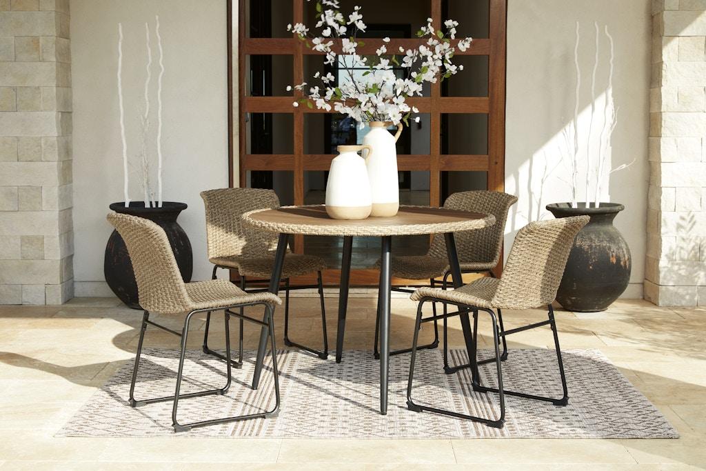 Signature Design by Ashley Outdoor Furniture 5-Piece Outdoor Dining Package  PKG013830 - Gardner