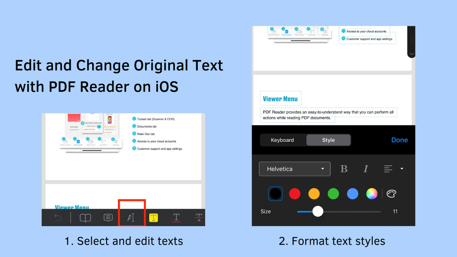 Edit Text in PDF Files on iOS
