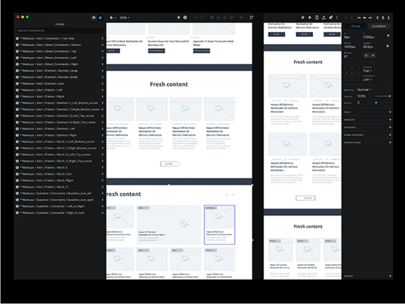 invision wireframe