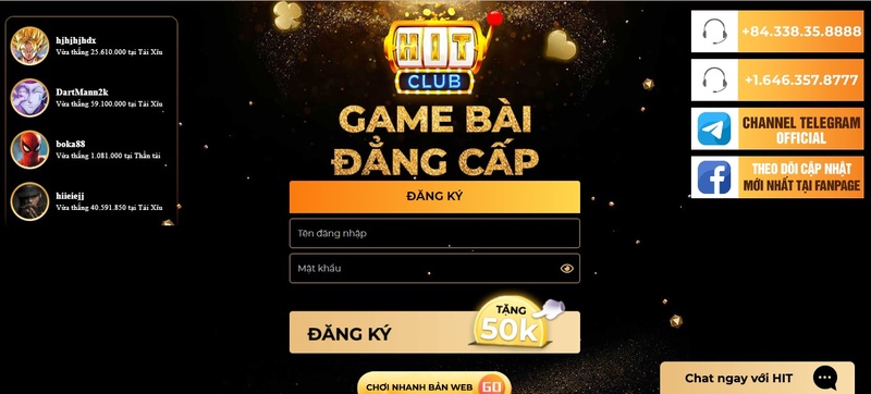 Quy trình thực hiện đăng ký Hitclub