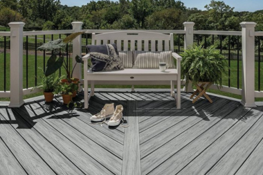 what is composite decking frequently asked questions deck with bench and railing custom built michigan