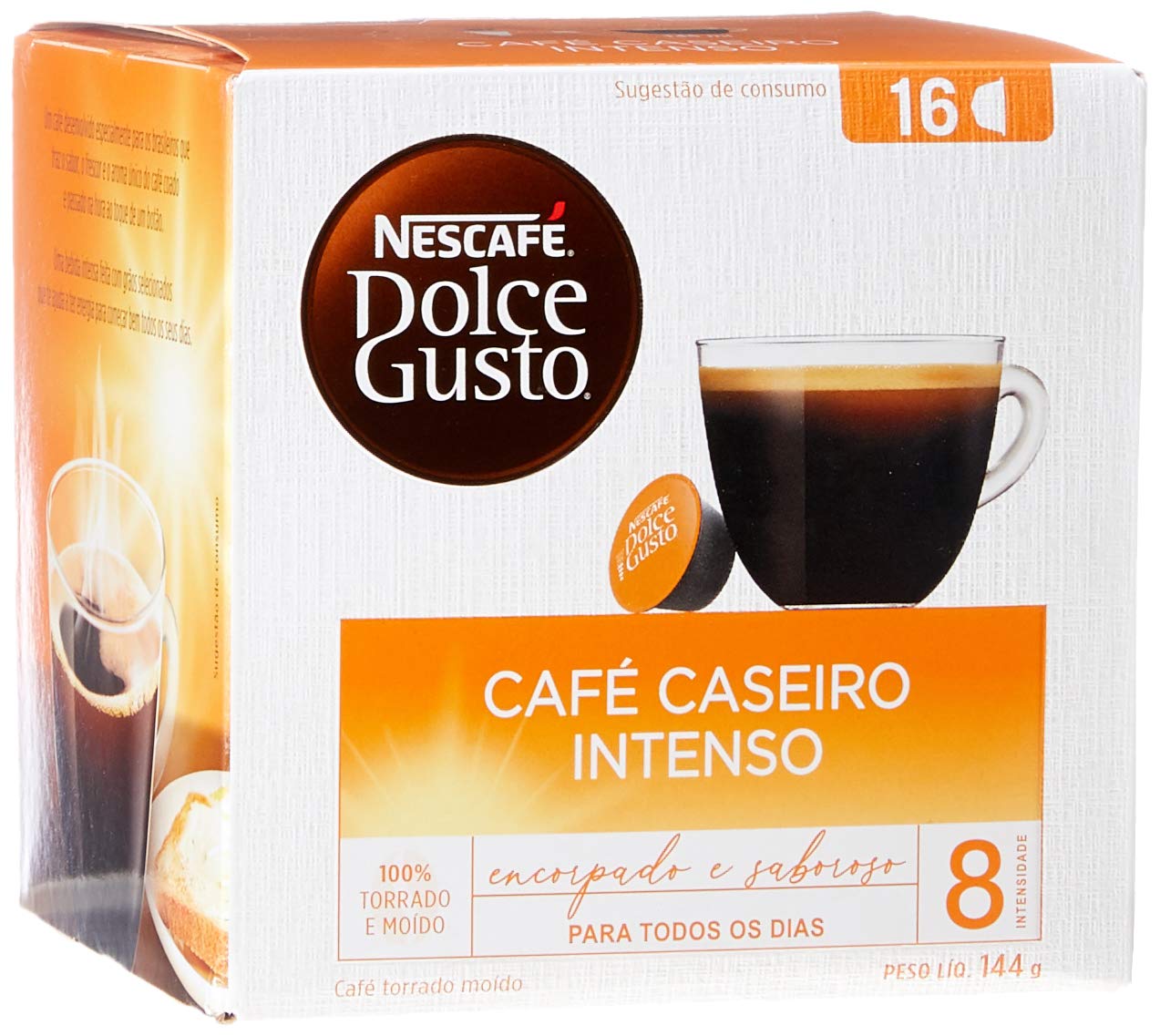 Cápsulas Dolce Gusto Café Caseiro Intenso