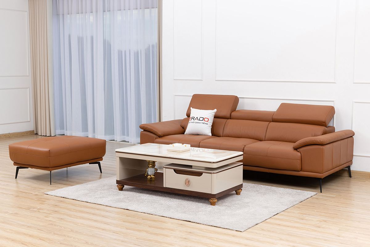 Sofa da bò thật nhập khẩu 2185-L8