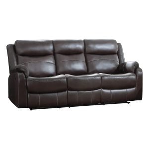 Homelegance Yerba Microfiber Double Reclining Sofa