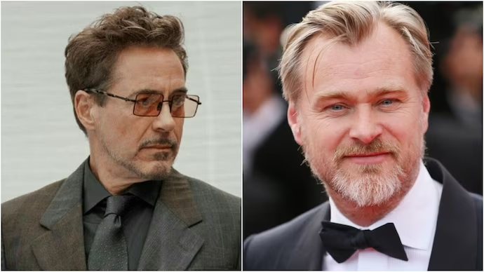 Robert Downey Jr. and Christopher Nolan